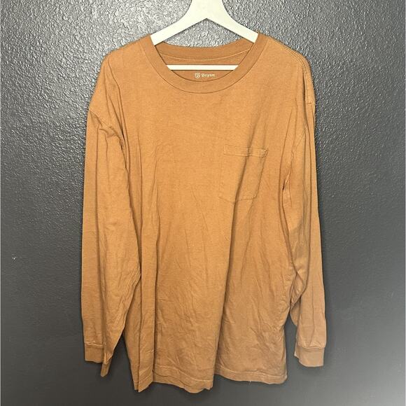 Brixton Orange Standard Fit Long Sleeve Shirt Men's Size XXL - Picture 3 of 7